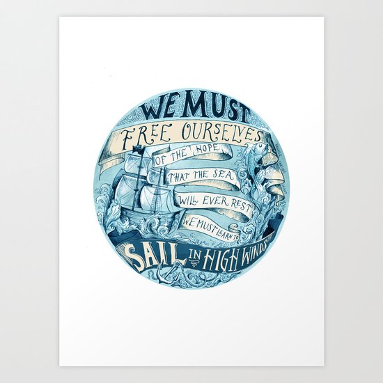 Learn to Sail Art Print