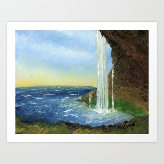 Waterfall by MacGregor Art Print