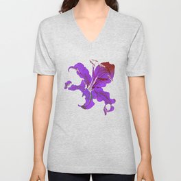 night lilies V Neck T Shirt