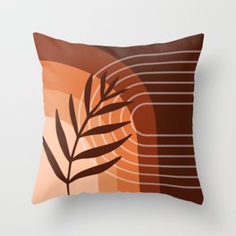 Earth Toned Sunset Throw Pillow