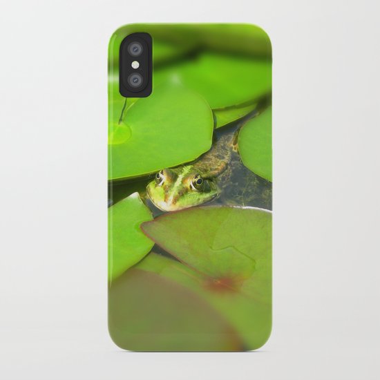 green frog I iPhone Case