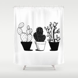 Cactus Trio Shower Curtain