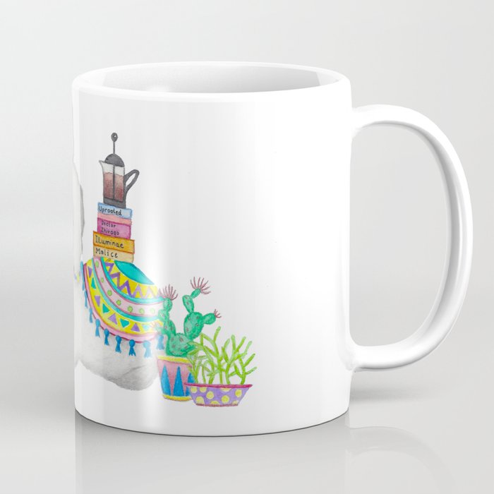 Book Llama Coffee Mug