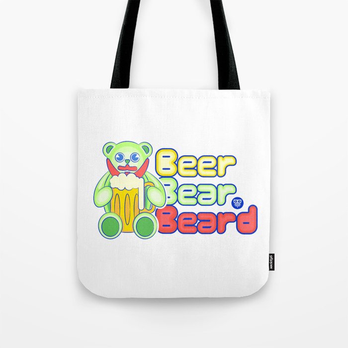 Beer-bear- beard Tote Bag