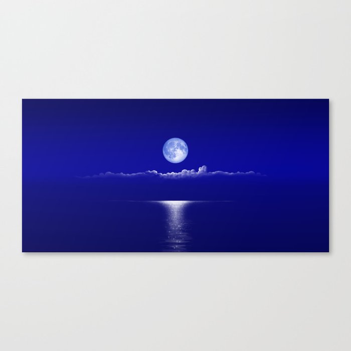 Perfect Morning Blue Moon Canvas Print