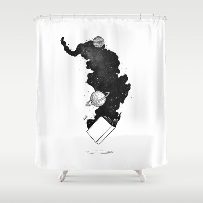The magic of knowledge. Shower Curtain