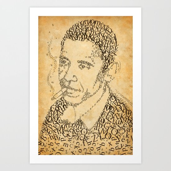 obama in the font of times 02 Art Print