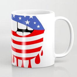 usa flag lips memoria day Coffee Mug