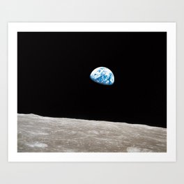Earthrise William Anders Art Print
