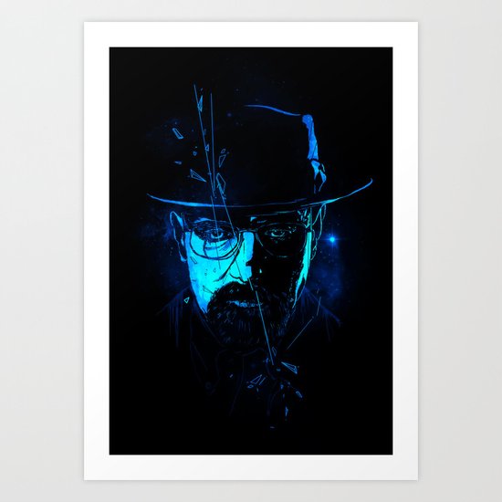 Mr. White (Crystal Blue) Art Print