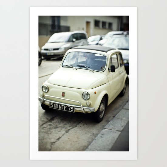 PARIS VI - FIAT 500 Art Print