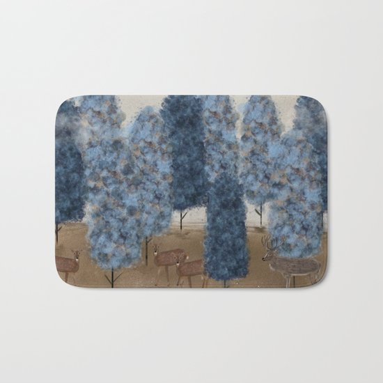 blueberry wood Bath Mat