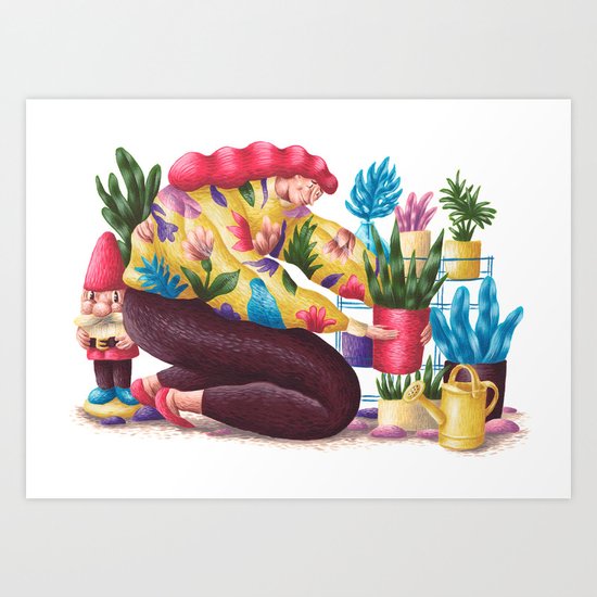 Houseplants Art Print