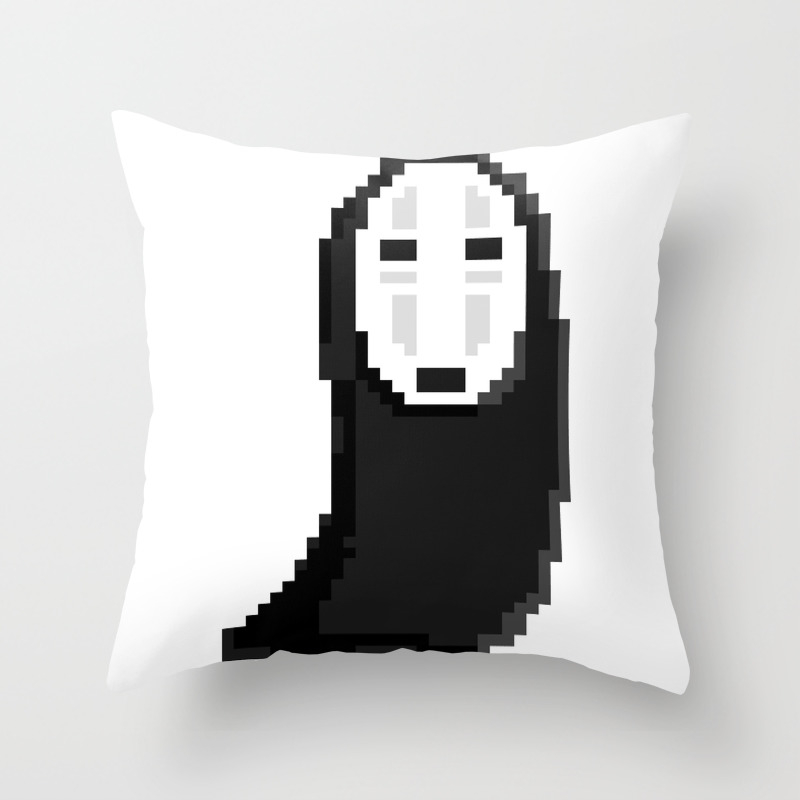Kaonashiカオナシ No Face Pixel Throw Pillow By Daratoe Society6