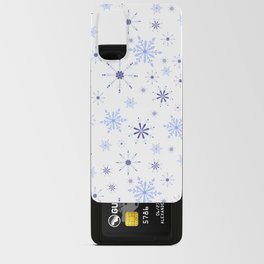 Christmas Pattern Floral Snowflake Purple Android Card Case