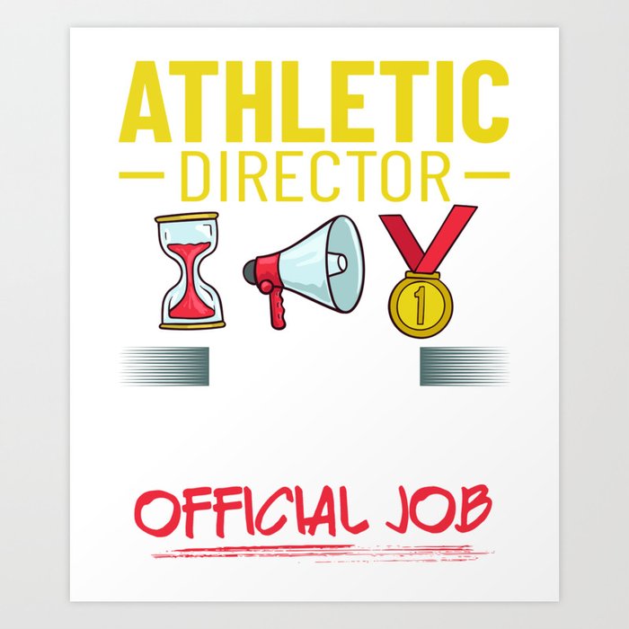 Athletic Director Training Coach Program Team Art Print