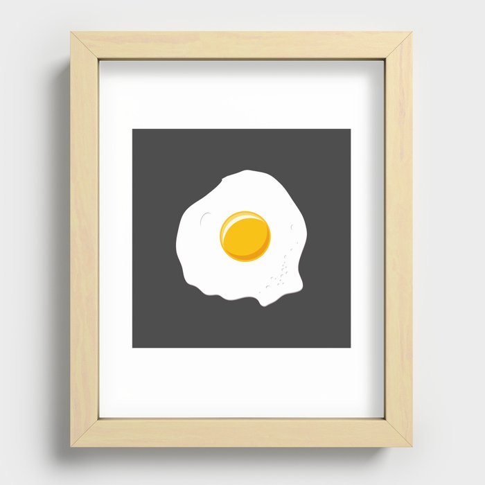Lonely omelette Recessed Framed Print