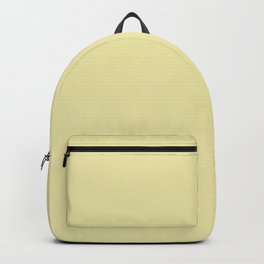 Pale Yellow Solid Colour Backpack