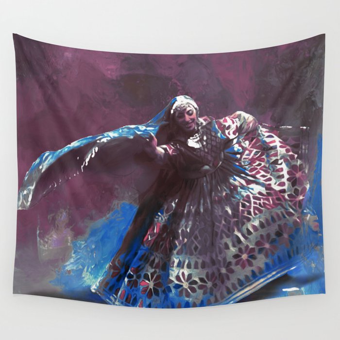 Cultural female dance  Wall Tapestry