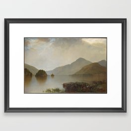 Lake George,1869 Framed Art Print | Background, Scenic, Photo, Meadow, Sun, Summer, Forest, Beautiful, Morning, Mountain 
