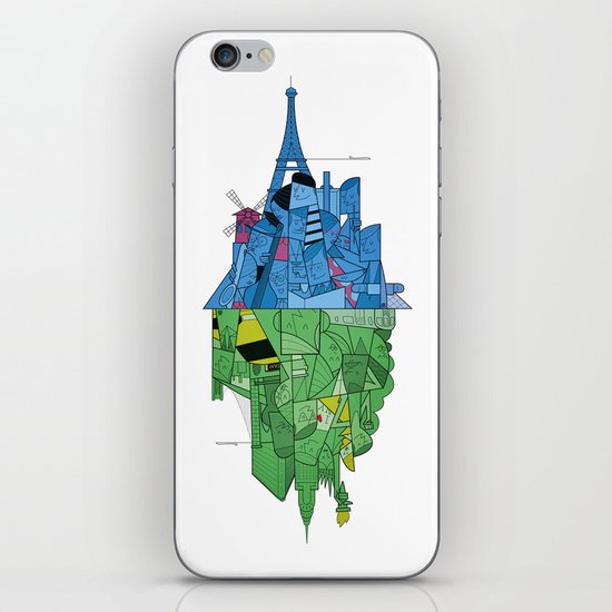 From Paris to New York and back iPhone & iPod Skin