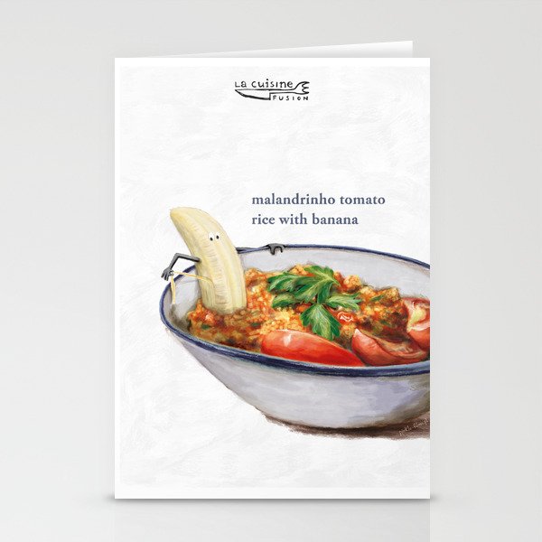 La Cuisine Fusion - Malandrinho Tomato Rice with Banana Stationery Cards