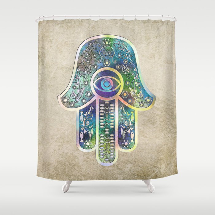 Hamsa Shower Curtain