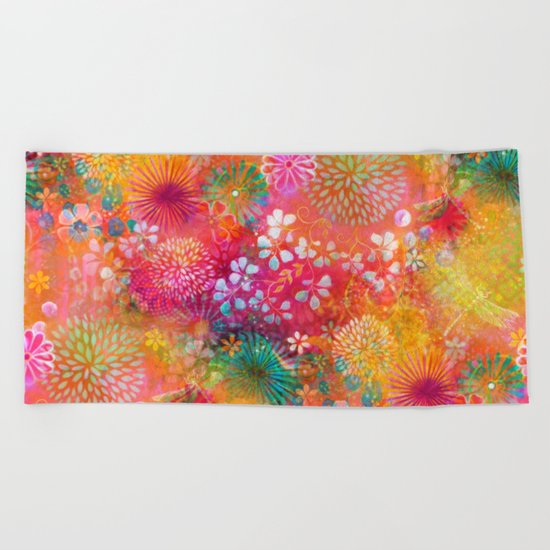 Here in Heaven Beach Towel