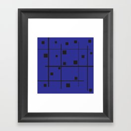 Royal Blue Puzzle Framed Art Print