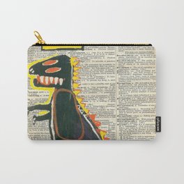 Basquiat Dinosaur Style Vintage Dictionary Page Collage Carry-All Pouch