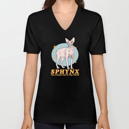 Sphynx Coolest Cat | Sphynx Cats V Neck T Shirt