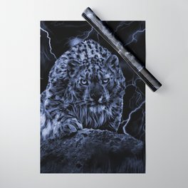 Snow Leopard Wrapping Paper Society6