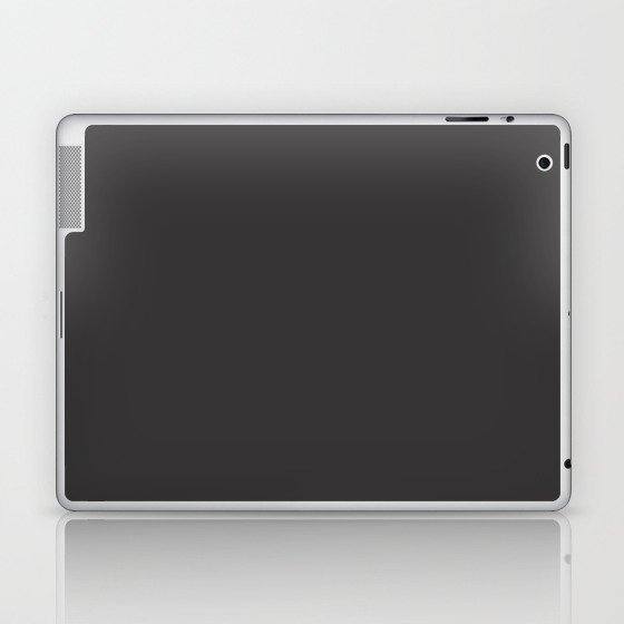 Solid Charcoal Gray Grey Laptop & iPad Skin