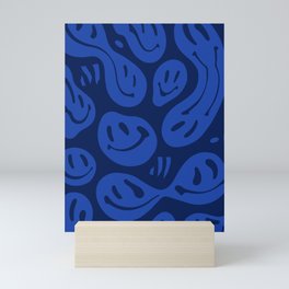 Cool Blue Melted Happiness Mini Art Print