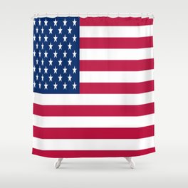 Flag of USA - American flag, flag of america, america, the stars and stripes,us, united states Shower Curtain