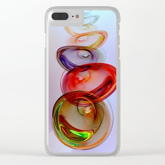 Glass Effect Clear iPhone Case