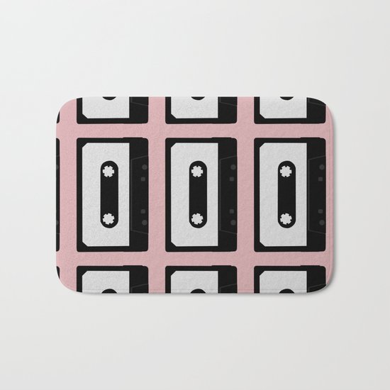 Cassette pattern Bath Mat