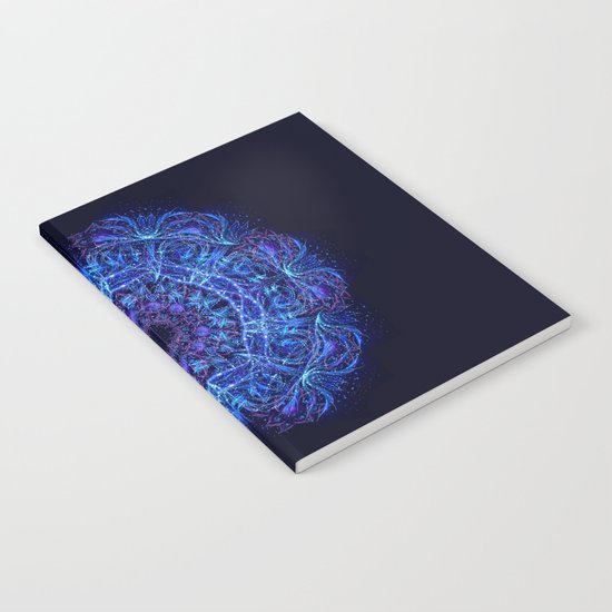 Blue Crystal Mandala Notebook