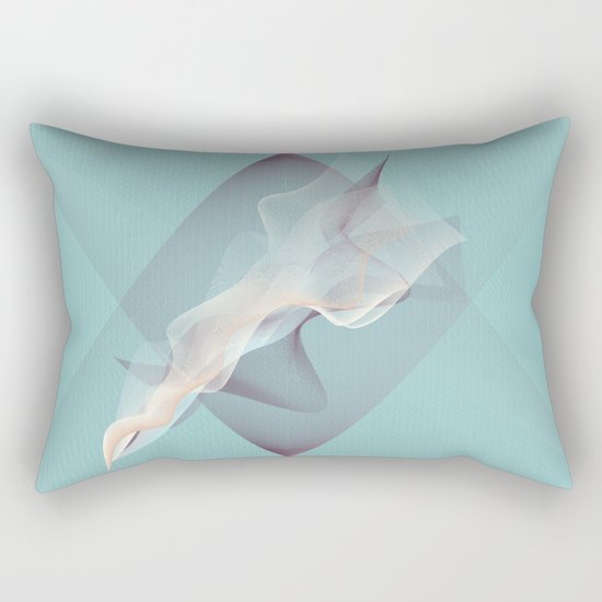 Tangled ghosts Rectangular Pillow