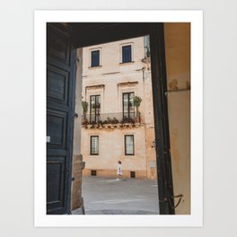 Walking the streets of Italy | Travel Photography | Street Fine Art Photography | Lemon & Peach Art Print