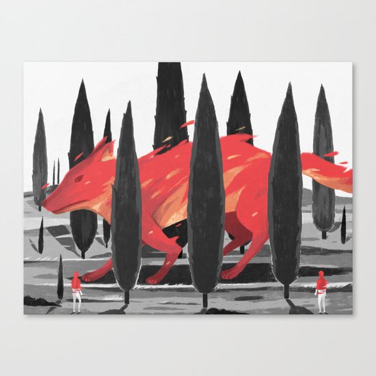 Flames Canvas Print
