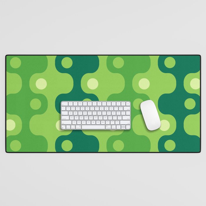 Retro Mid Century Modern Space Age Pattern 849 Desk Mat