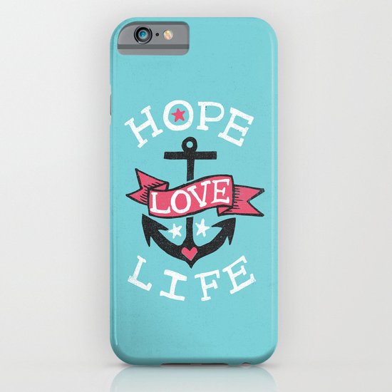 HOPE LOVE LIFE - ANCHOR iPhone & iPod Case