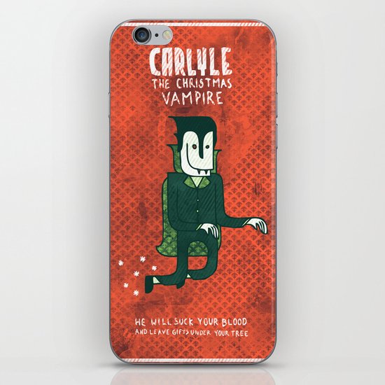 The Christmas Vampire iPhone Skin