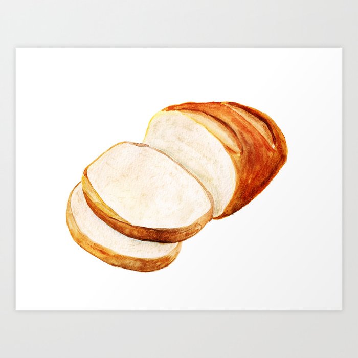 White bread Art Print