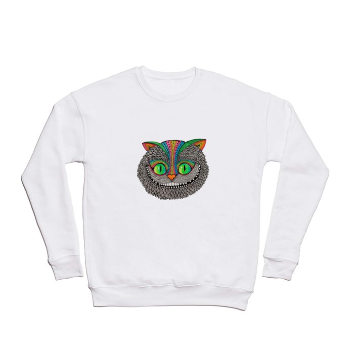 Alice´s cheshire cat by Luna Portnoi Crewneck Sweatshirt