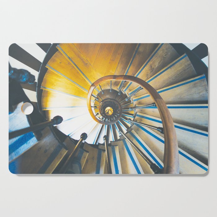 Spiral staircase of Arc de Triomphe in Paris Cutting Board