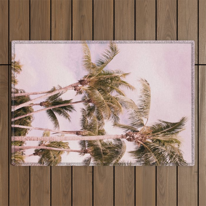 Palm Trees Finesse #1 #tropical #wall #decor #art #society6 Outdoor Rug
