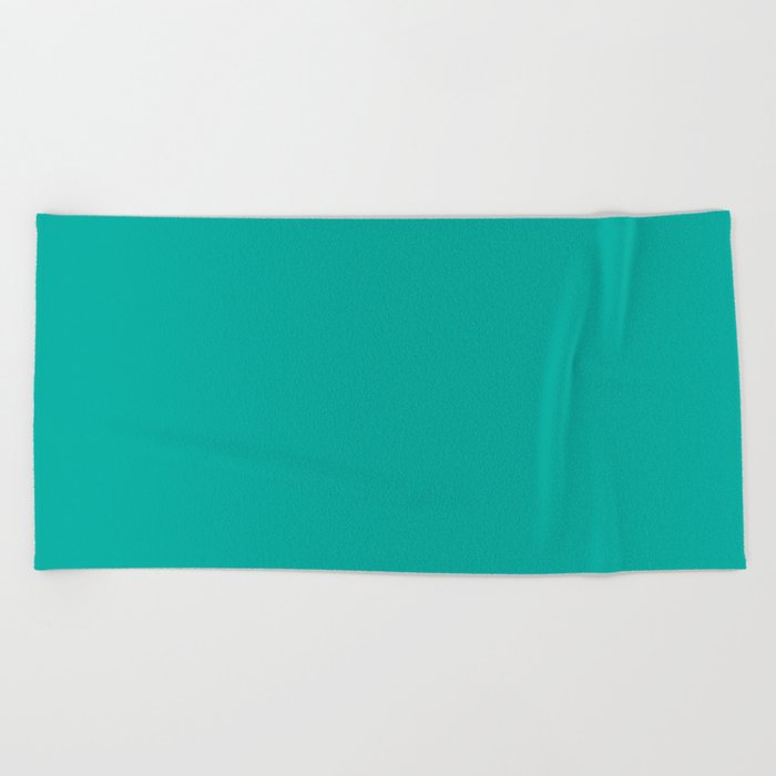 Turquoise Color Beach Towel