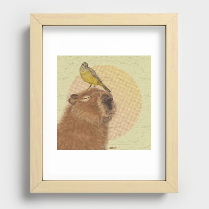 capybara | capivara Recessed Framed Print